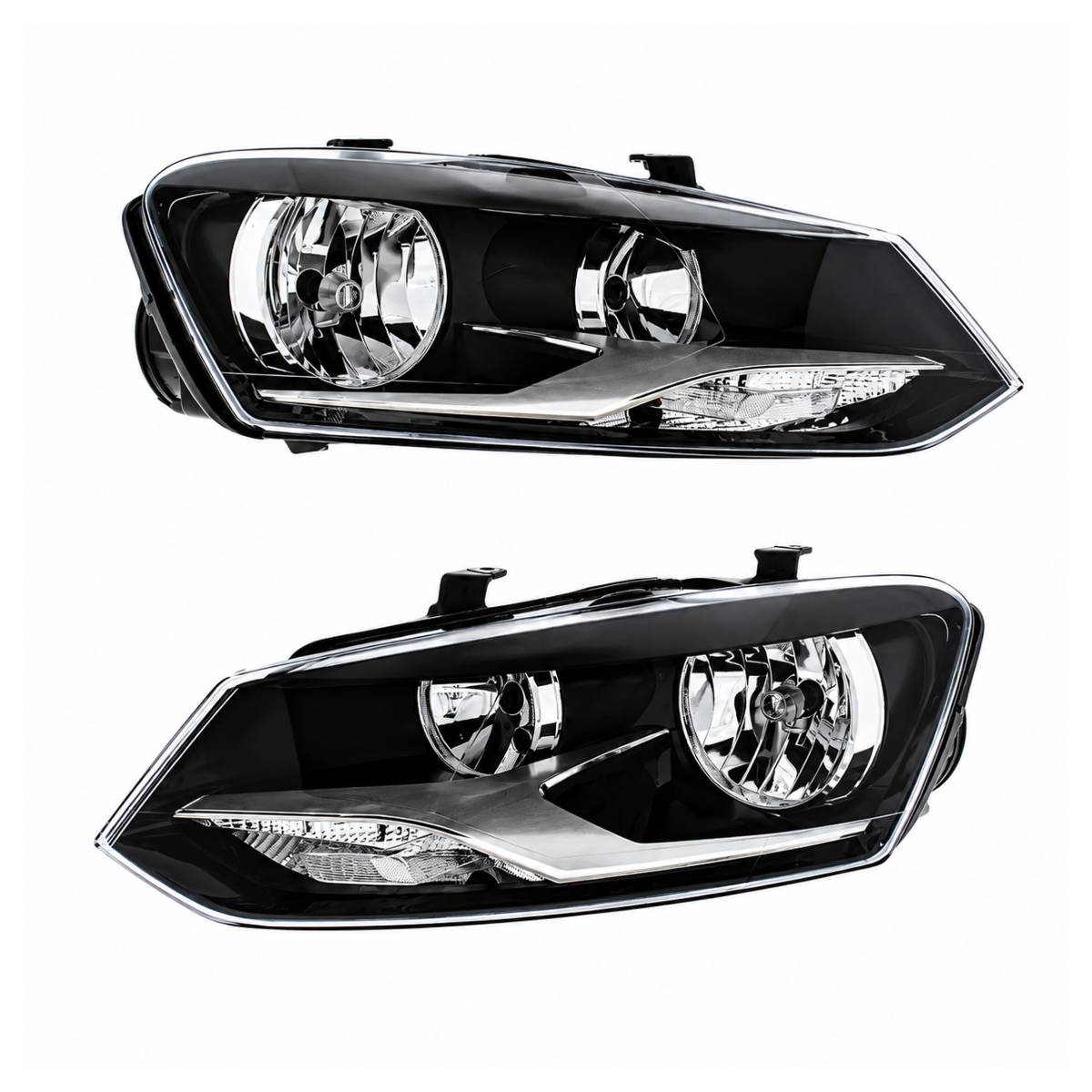 VW Polo Mk5 6R 2009–2014 Twin Reflector Headlights Pair (L+R) – OE Ref 6R2941008E