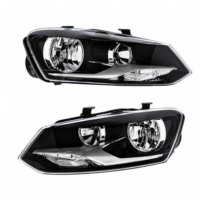 . Image of VW Polo Mk5 6R Twin Reflector Front Headlamp Set – 6R2941008E