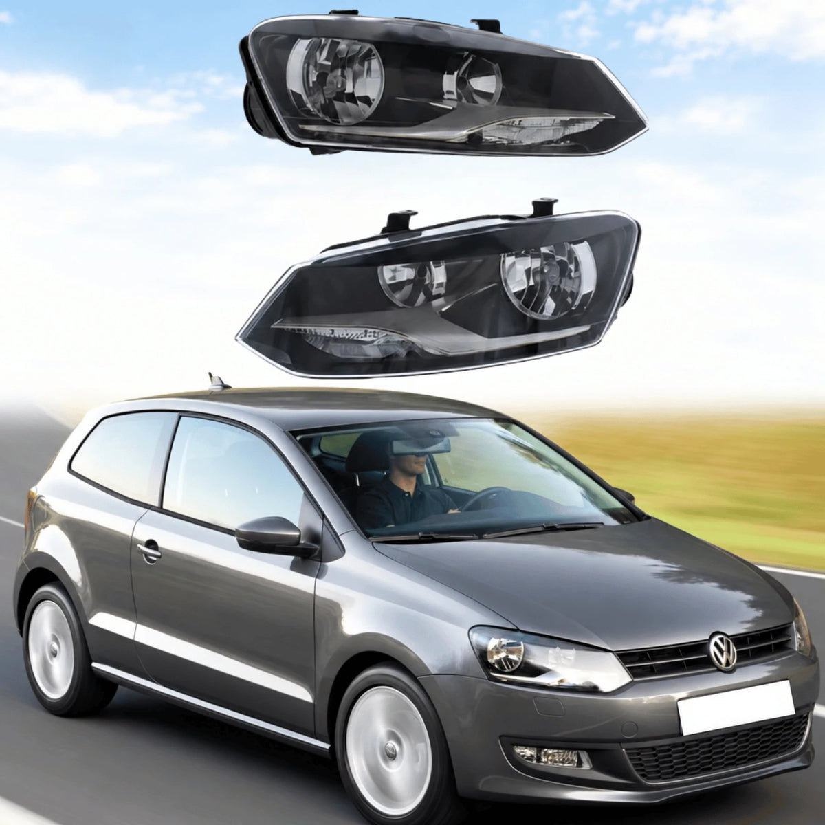 Image of VW Polo Front Left Right Headlight Assembly – 6R2941008E