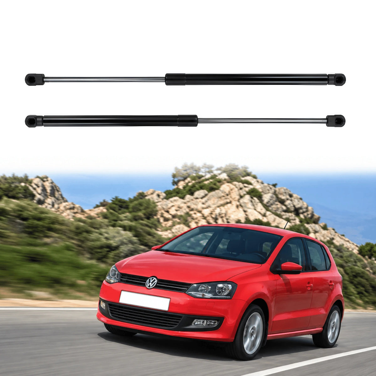 Image of VW Polo 2009-2019 boot struts 6R6827550A