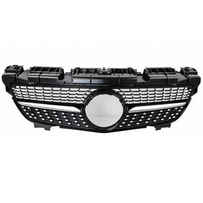 For Mercedes-Benz SLK R172 Front Bumper Grille – AMG Diamond Style Black (2011–2016, SLK200/SLK55 AMG Pre-Facelift)