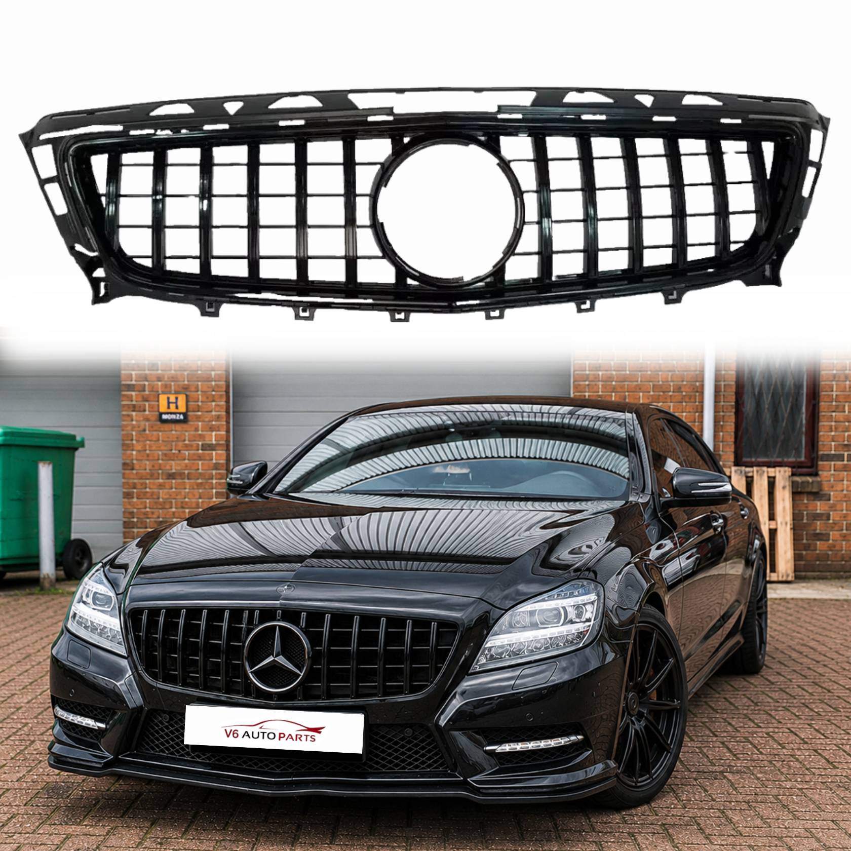 For Mercedes-Benz CLS-Class C218 Front Bumper AMG Sport Grille | CLS400 & CLS550 Coupe (2011–2014)