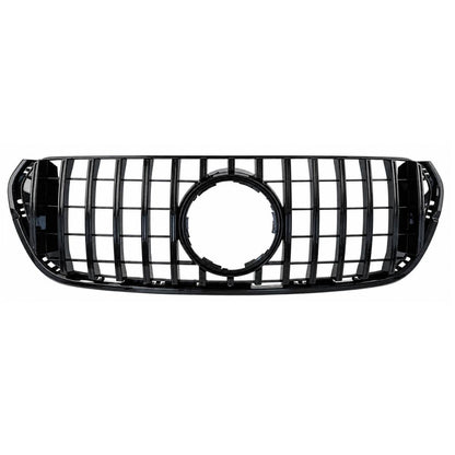 For Mercedes-Benz X-Class X470 Front Bumper GT Style Gloss Black Grille (2019–2022, 220d)