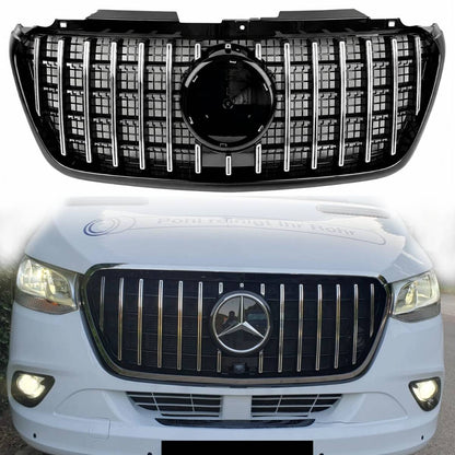 For Mercedes Benz Sprinter W907 2018–2025 Facelift Panamericana Front Radiator Grille