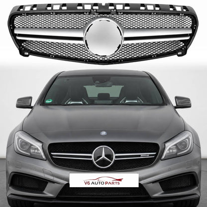 Mercedes A‑Class W176 AMG Style Front Bumper Grille (A45, A180 | Pre‑Facelift 2012–2015)