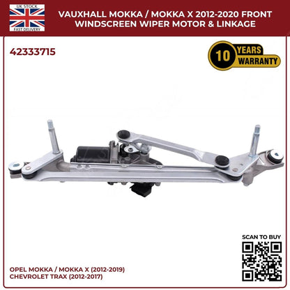 Front Windscreen Wiper Linkage & Motor For Opel Mokka / Mokka X 2013 - 2019 RHD