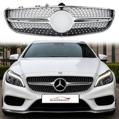 For Mercedes CLS-Class C218 Coupe Front Bumper Grille – Fits CLS320, CLS350d, CLS53 (2014–2018 Facelift)