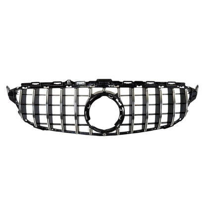 Front Radiator Panamericana Chrome Grille – Mercedes C‑Class A205 C300 C180d C43 GTR (2018–2020)