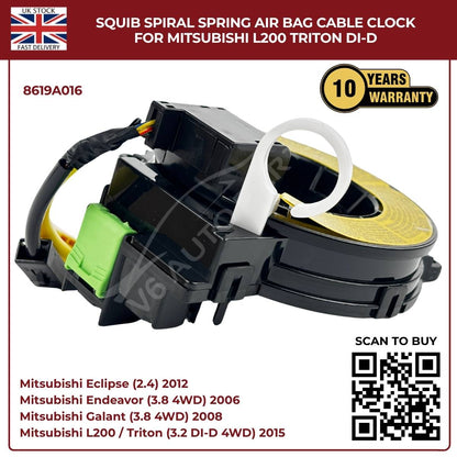 Squib Spiral Spring Airbag Clock Cable for Mitsubishi L200 Triton DI-D