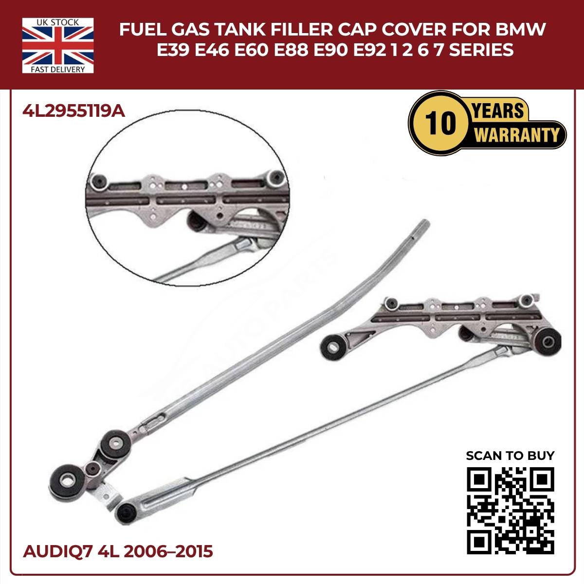 Front Windscreen Wiper Linkage  – Audi Q7 4L SUV (2006–2015) | 3.0 V6 TFSI | OEM 4L2955119A