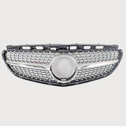 For Mercedes E‑Class W212 Diamond Front Grille – AMG Facelift E250 (2013–2016)