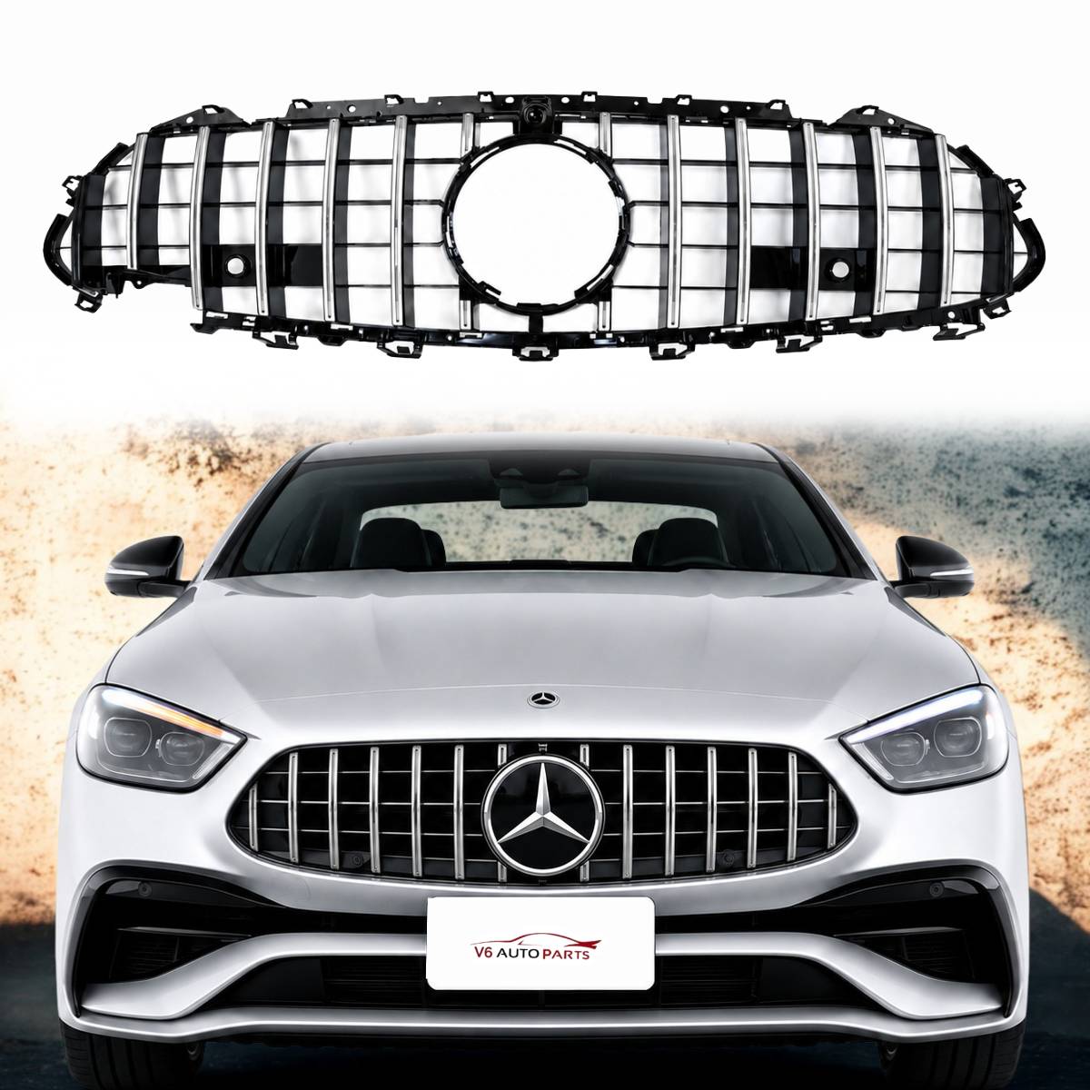 Frontstoßstangengrill für 2018–2020 Mercedes Benz CLS-Klasse W257 CLS53 Panamericana GT 