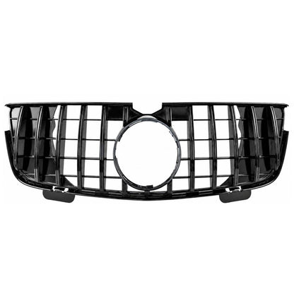 For Mercedes‑Benz GL‑Class X164 (2006–2009) Front Radiator GT‑R Style Black Grille – Fits GL320 & GL450