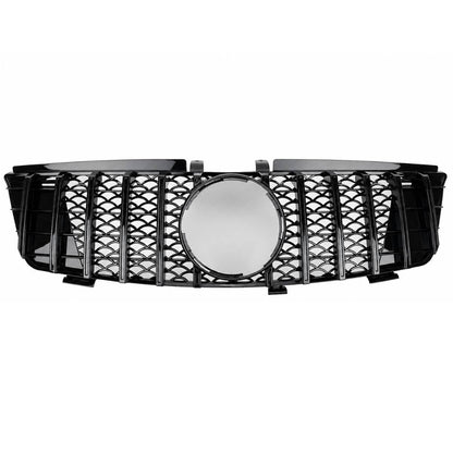 For Mercedes M-Class W164 GT Front Grille Gloss Black (ML320/ML350, 2005–2008 Pre-Facelift)