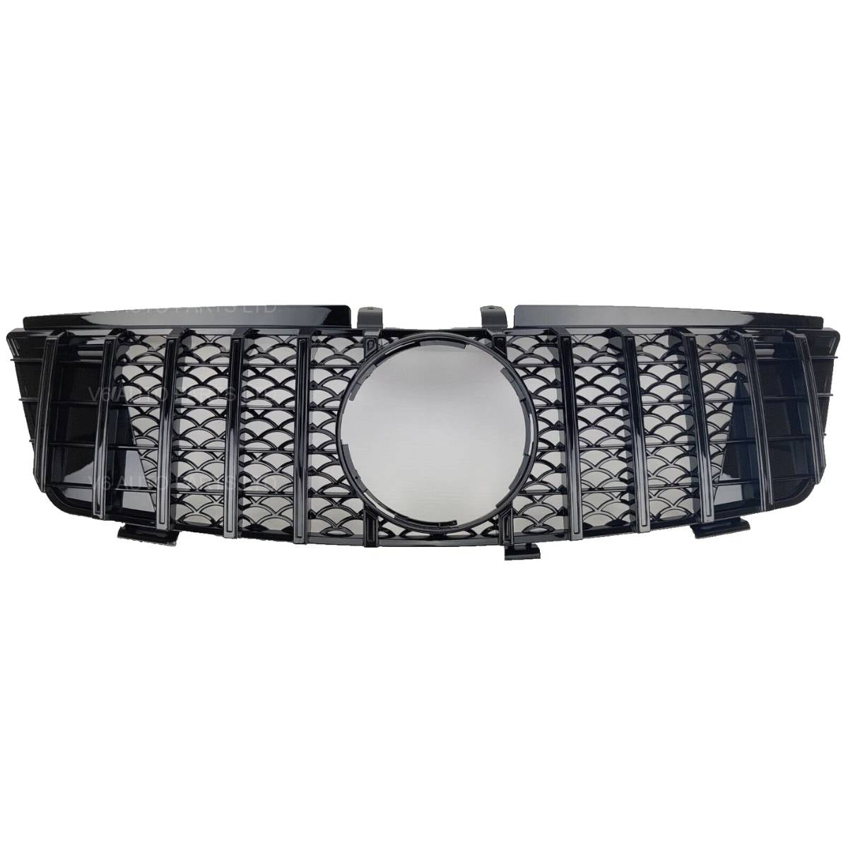 Schwarzer Frontstoßstangengrill für Benz M-Klasse W164 ML320 350 550 GT von 2005 bis 2008 