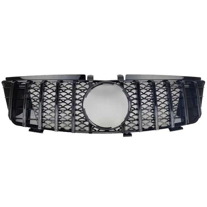 For Mercedes M-Class W164 GT Front Grille Gloss Black (ML320/ML350, 2005–2008 Pre-Facelift)