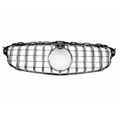 Mercedes‑Benz C‑Class C205 Coupe GT‑R Panamericana Front Radiator Grille (2015‑2018, With Camera Hole)