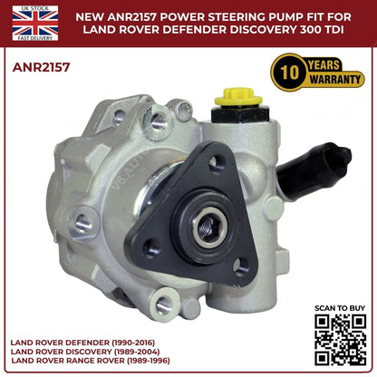 Image of replacement power steering pump OEM ANR2157 for Land Rover 300Tdi engines