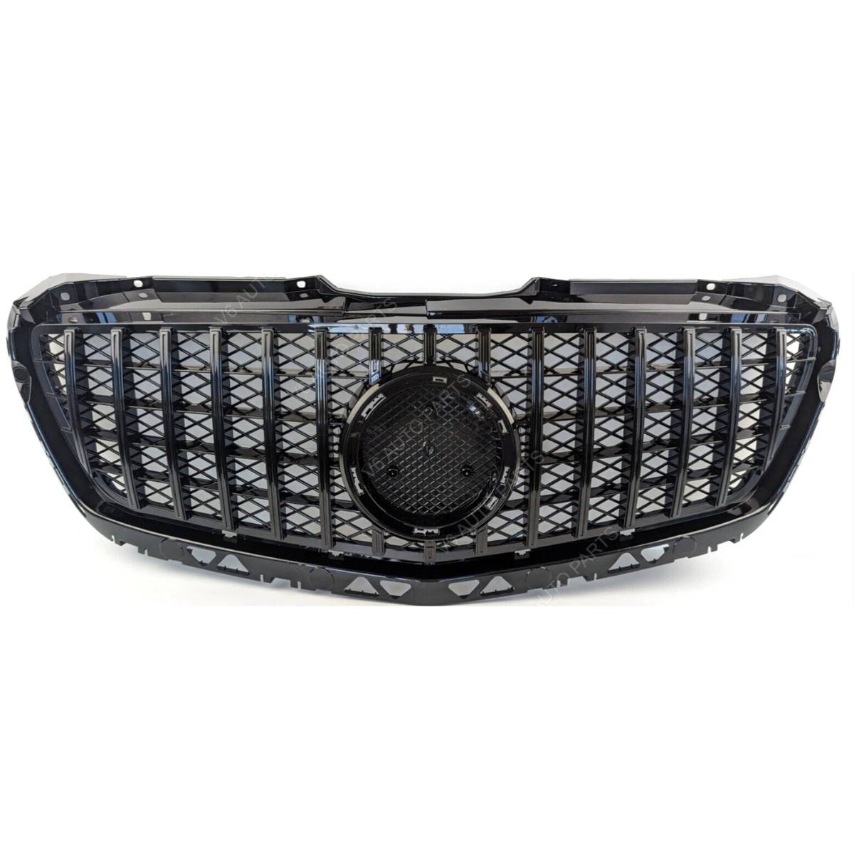 GT Panamericana Style Front Bumper Grille for Mercedes-Benz Sprinter 313 W906 (2013–2018 Facelift) – Gloss Black Radiator Grille Replacement