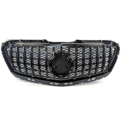 GT Panamericana Style Front Bumper Grille for Mercedes-Benz Sprinter 313 W906 (2013–2018 Facelift) – Gloss Black Radiator Grille Replacement