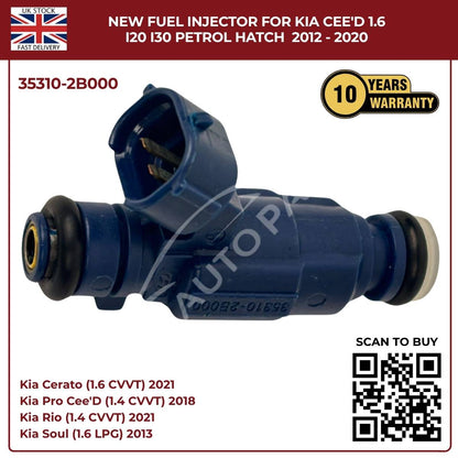 Fuel Injector 35310-2B000 | Fits Kia Cee’D, i20, i30 (2012–2020) 1.6 Petrol Hatch | OE Replacement