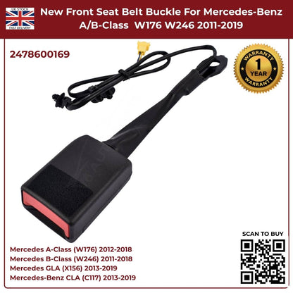 Front Seat Belt Buckle — Mercedes-Benz A-Class W176 / B-Class W246 — OE A24786095039051
