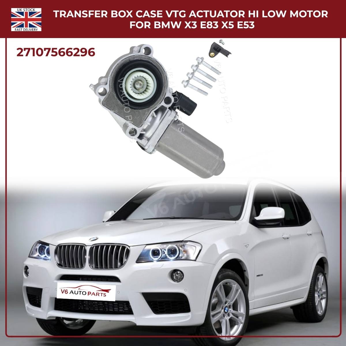 Image of BMW X3 X5 X6 Transfer Box Motor Replacement Gear Kit