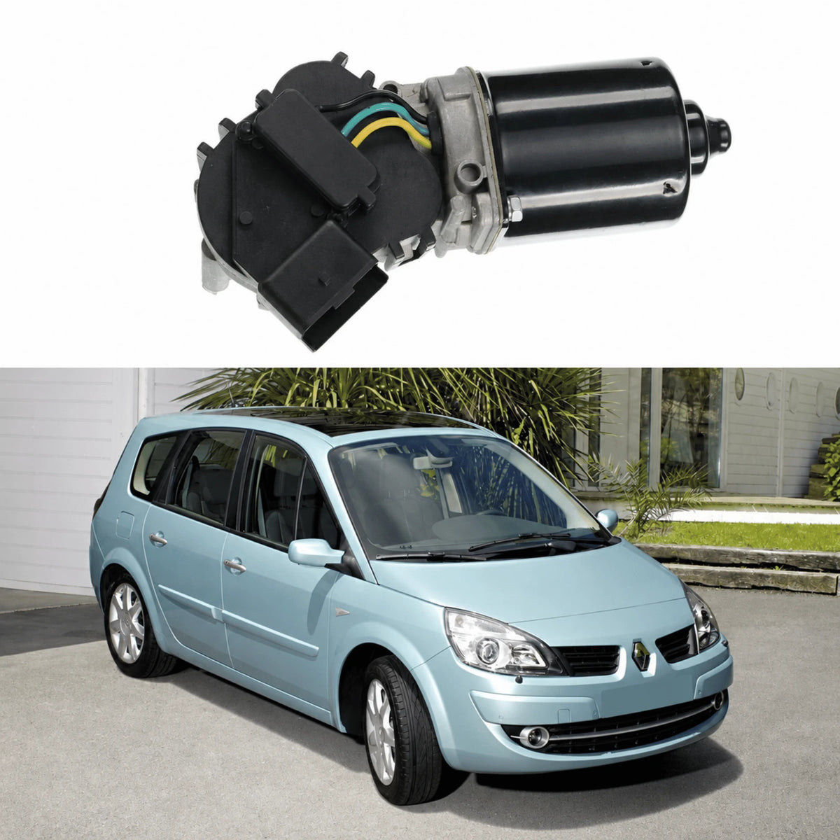 image of Renault Megane MK1 FWD Front Windscreen Wiper Motor Replacement 7701206549