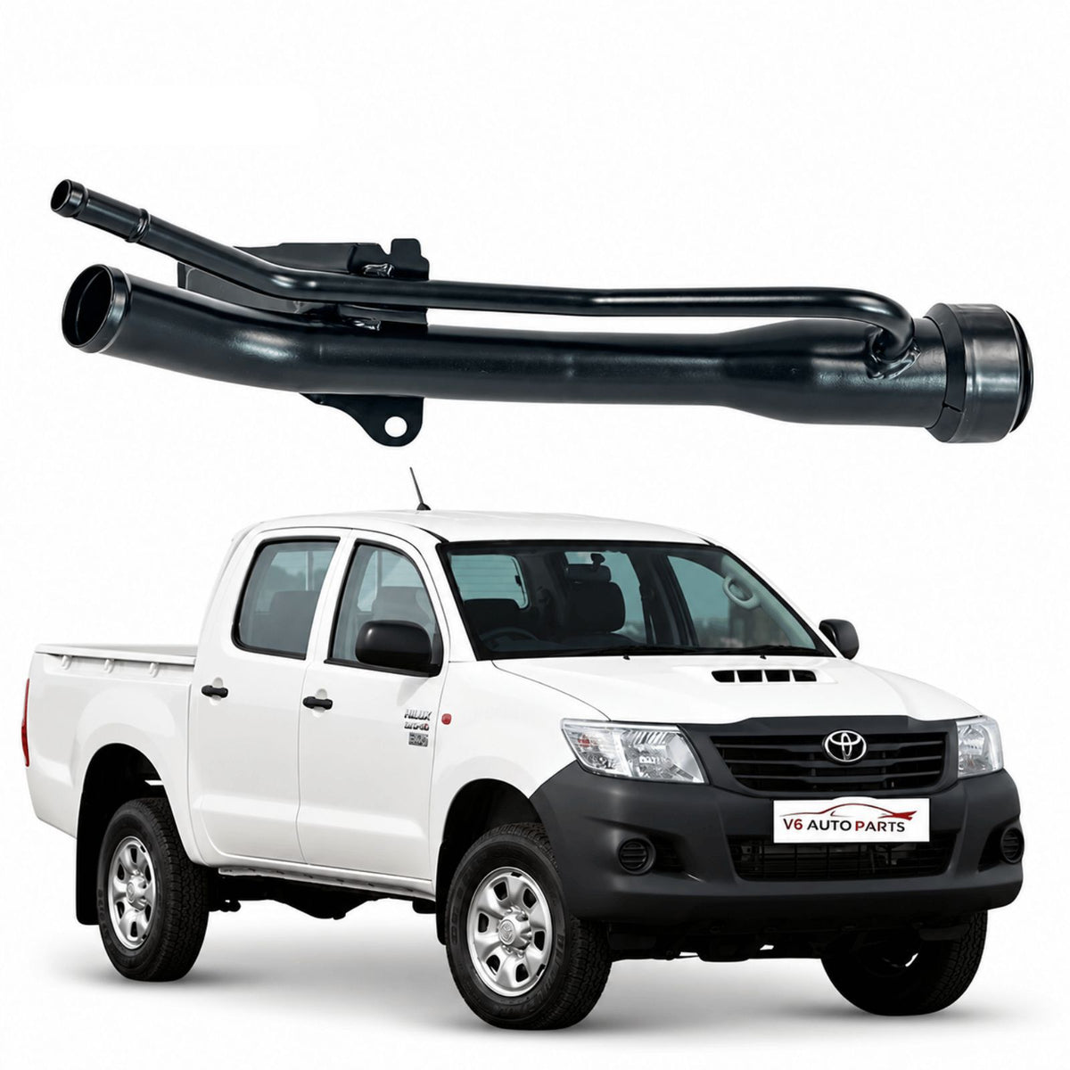 Fuel Tank Filler Neck Pipe For  Toyota Hilux Vigo Mk7 (2005–2015) 2.5 D‑4D / 3.0 D‑4D – Brand New Replacement