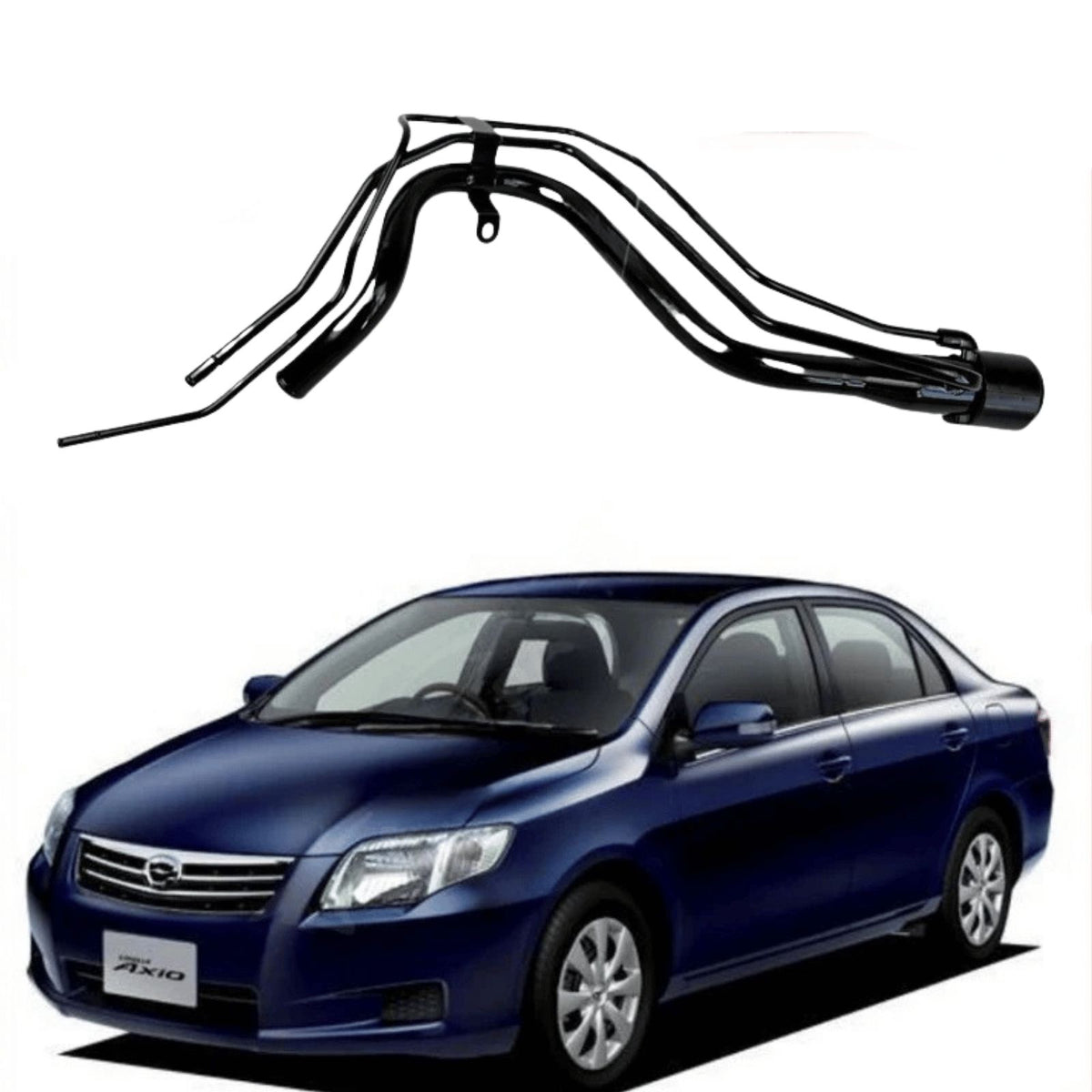 Image of Toyota Corolla E12 fuel filler neck pipe, part number 77201-12790