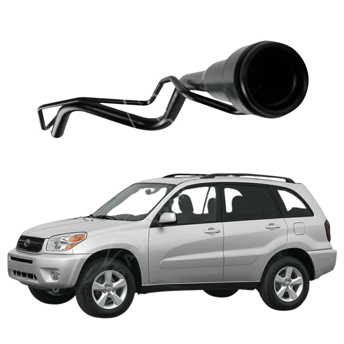 Image of Toyota RAV4 petrol fuel filler neck pipe, part number 77201-42140