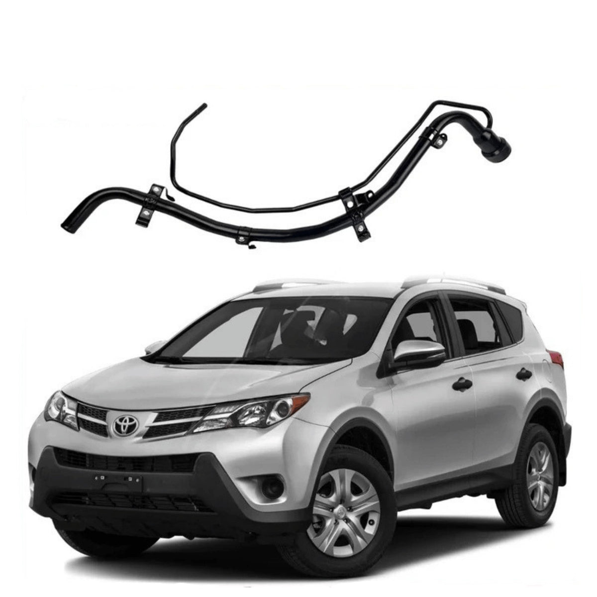 Image of Toyota RAV4 fuel filler neck pipe, part number 77201-42150