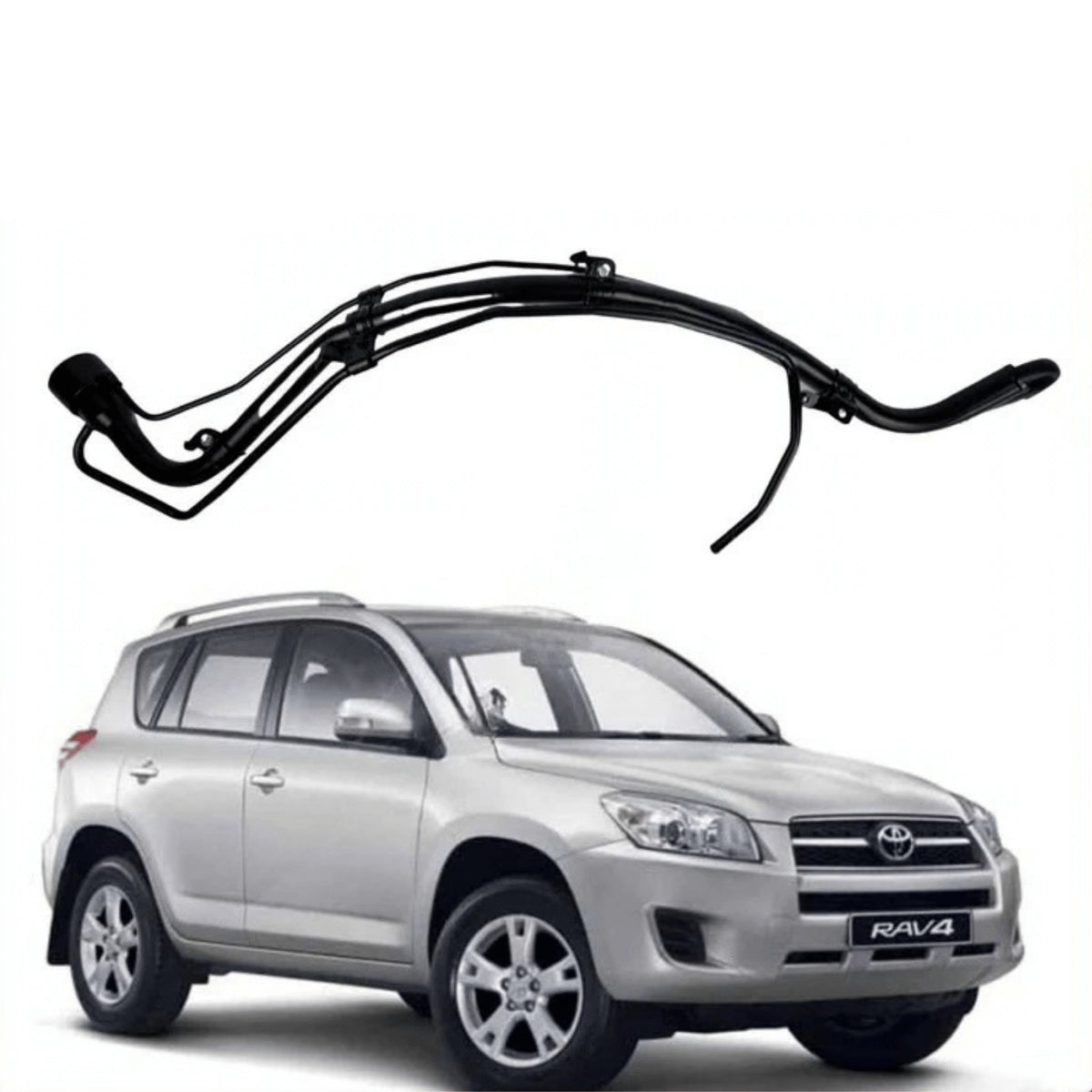 Image of Toyota RAV4 petrol fuel filler neck pipe, OEM ref 77201-42180