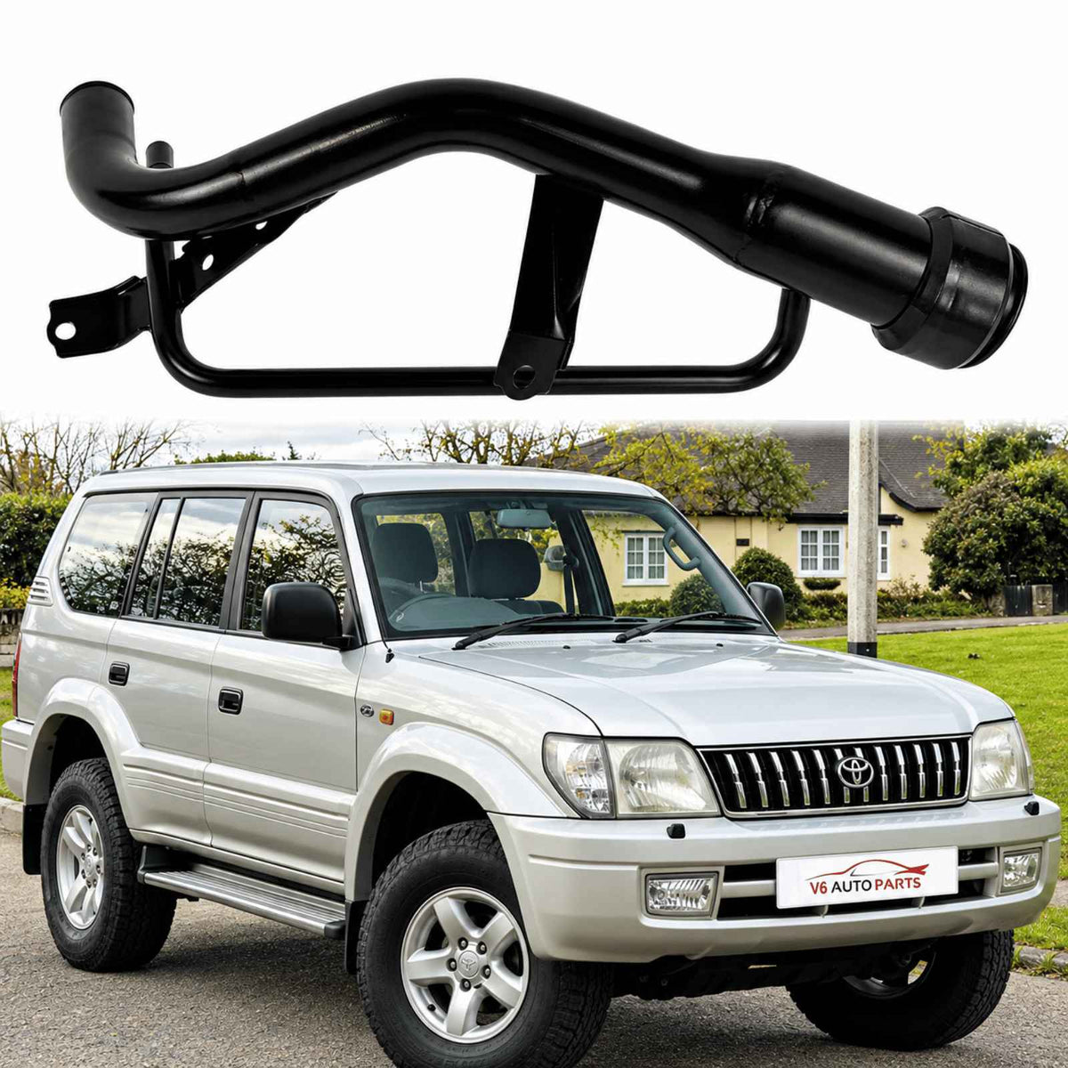Image of 77201-60480 fuel filler pipe for Toyota Land Cruiser J9 diesel