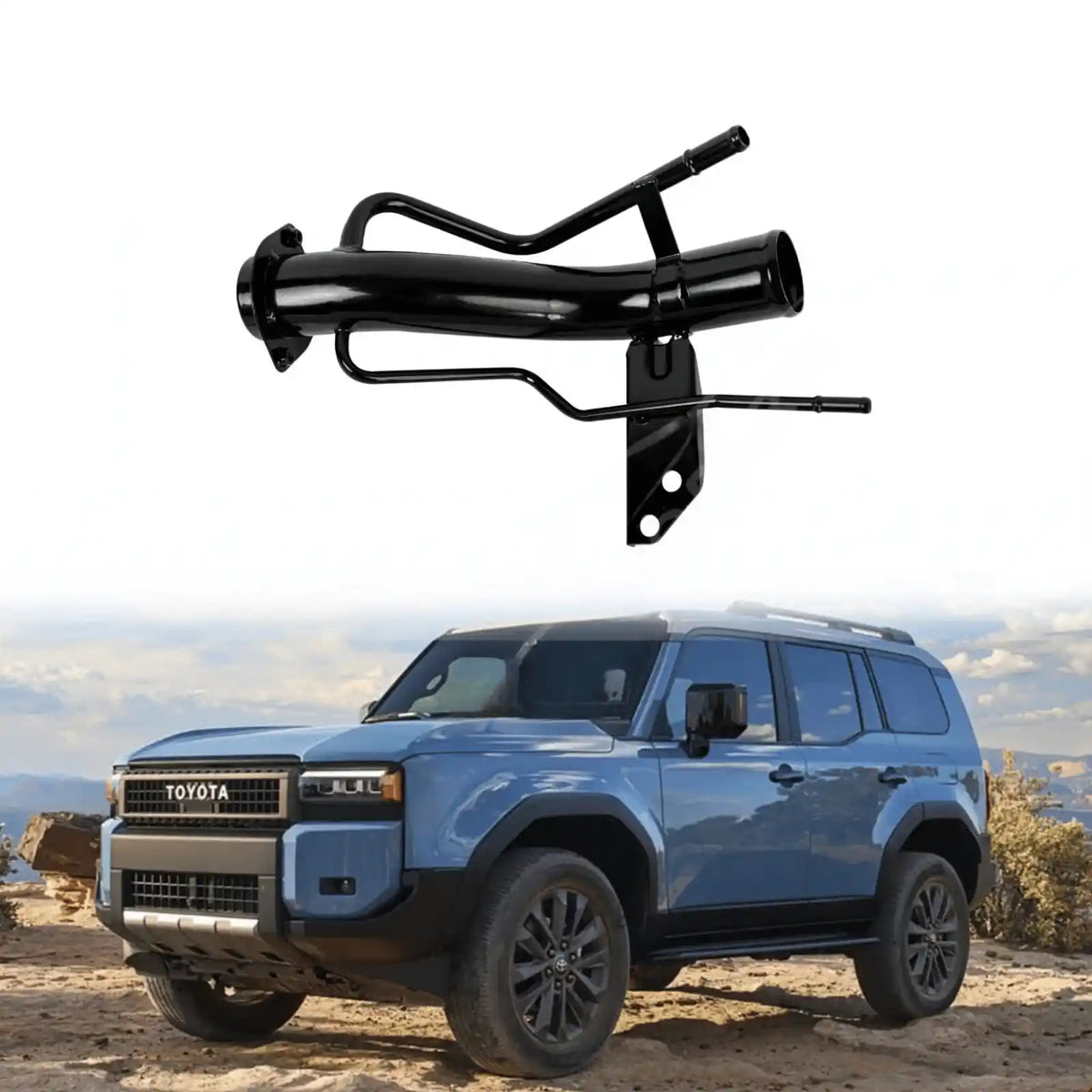 image of Toyota HZJ79L 1HZ diesel fuel filler pipe 77201-60680