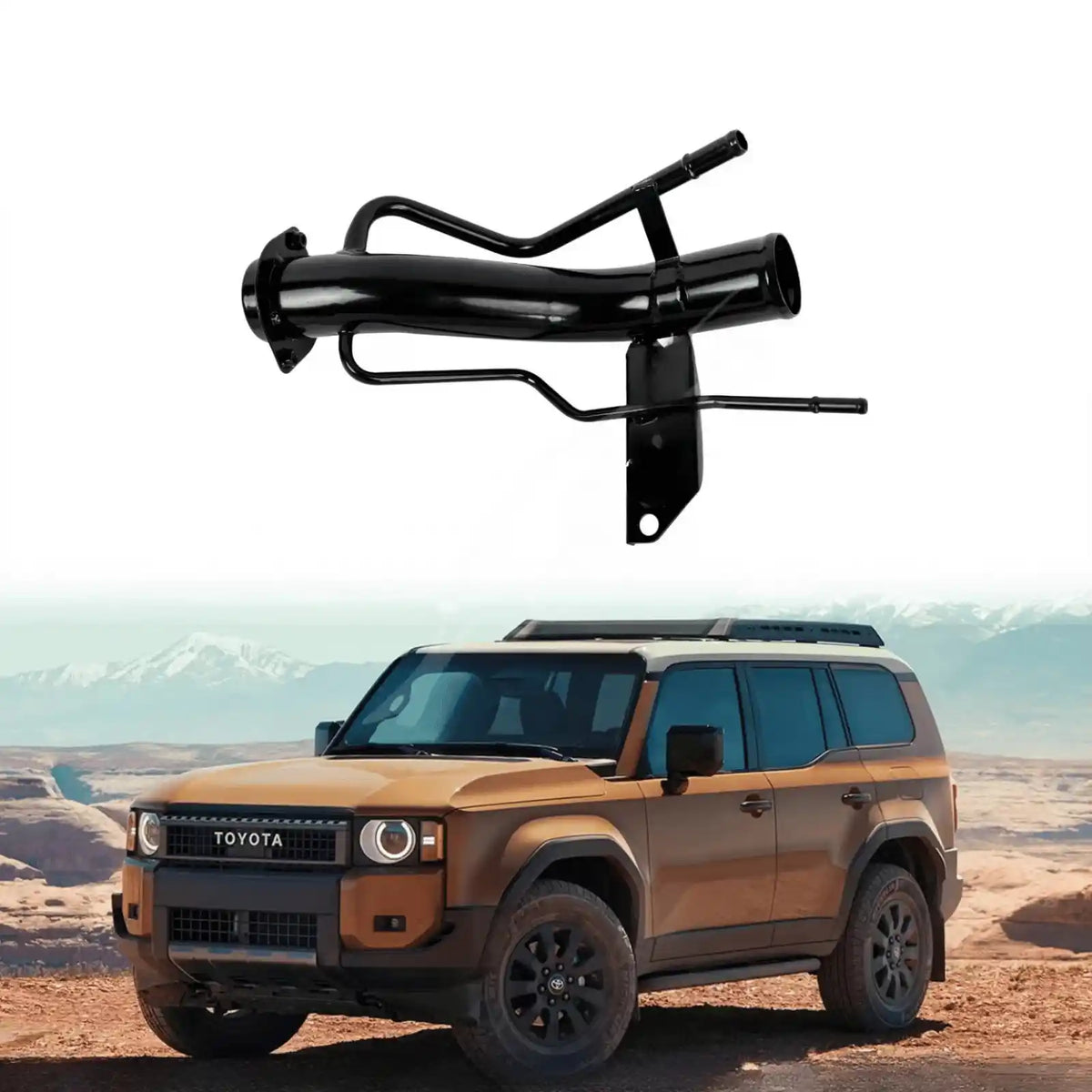 image of LandCruiser 70 Series 2007 to 2016 fuel inlet pipe 77201-60680