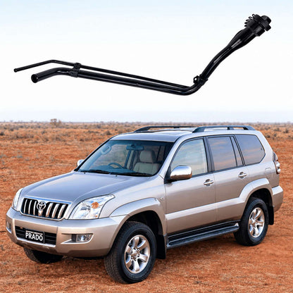 Image of Toyota Land Cruiser Prado diesel fuel filler neck pipe, part number 77201-60800
