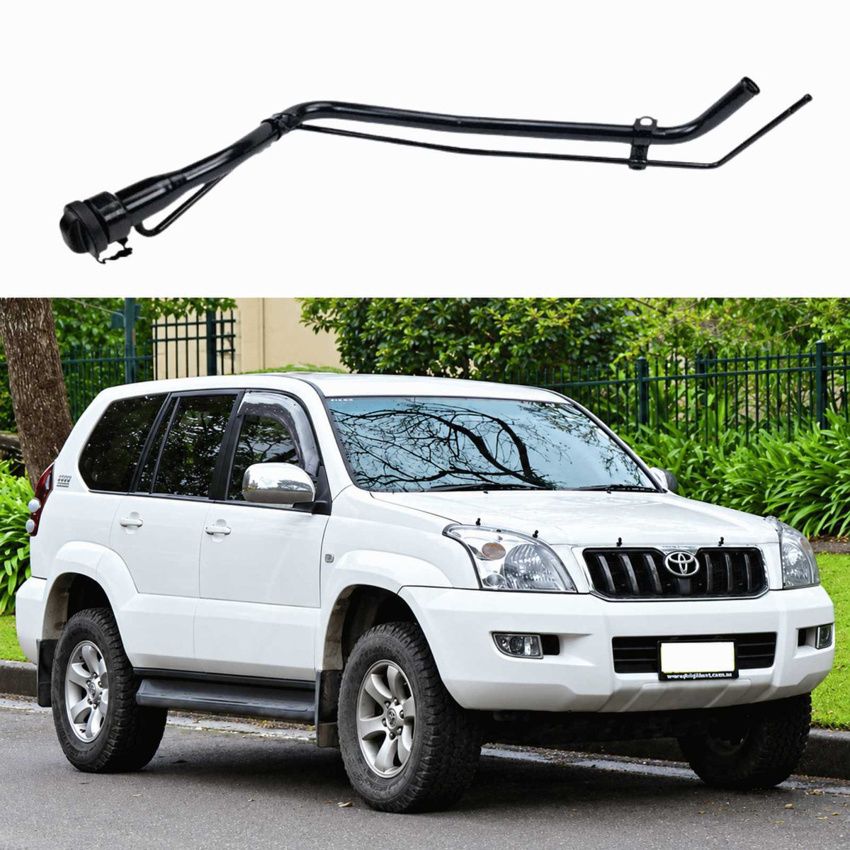 Image of 77201-60800 fuel filler pipe for Toyota Prado 3.0 D-4D diesel
