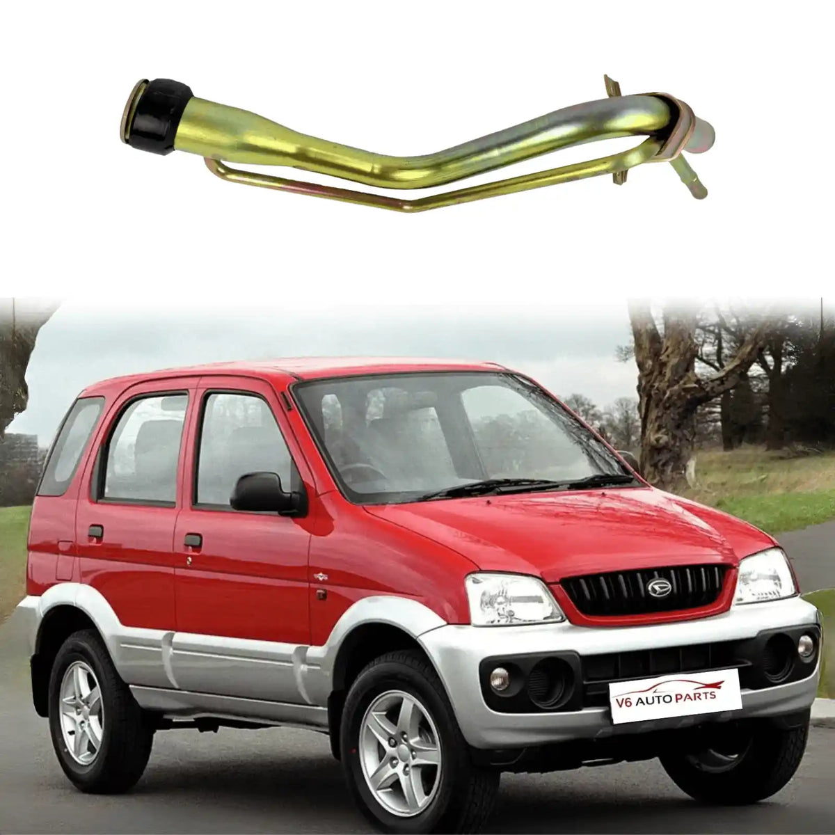 image of Toyota Cami fuel filler neck replacement pipe 77201-87405