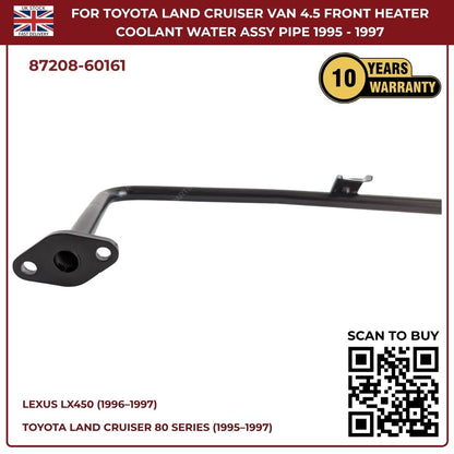 Lexus LX450 Front Heater Coolant Water Outlet Pipe (1996–1997, 1FZ‑FE Petrol, OEM Replacement 87208‑60161)