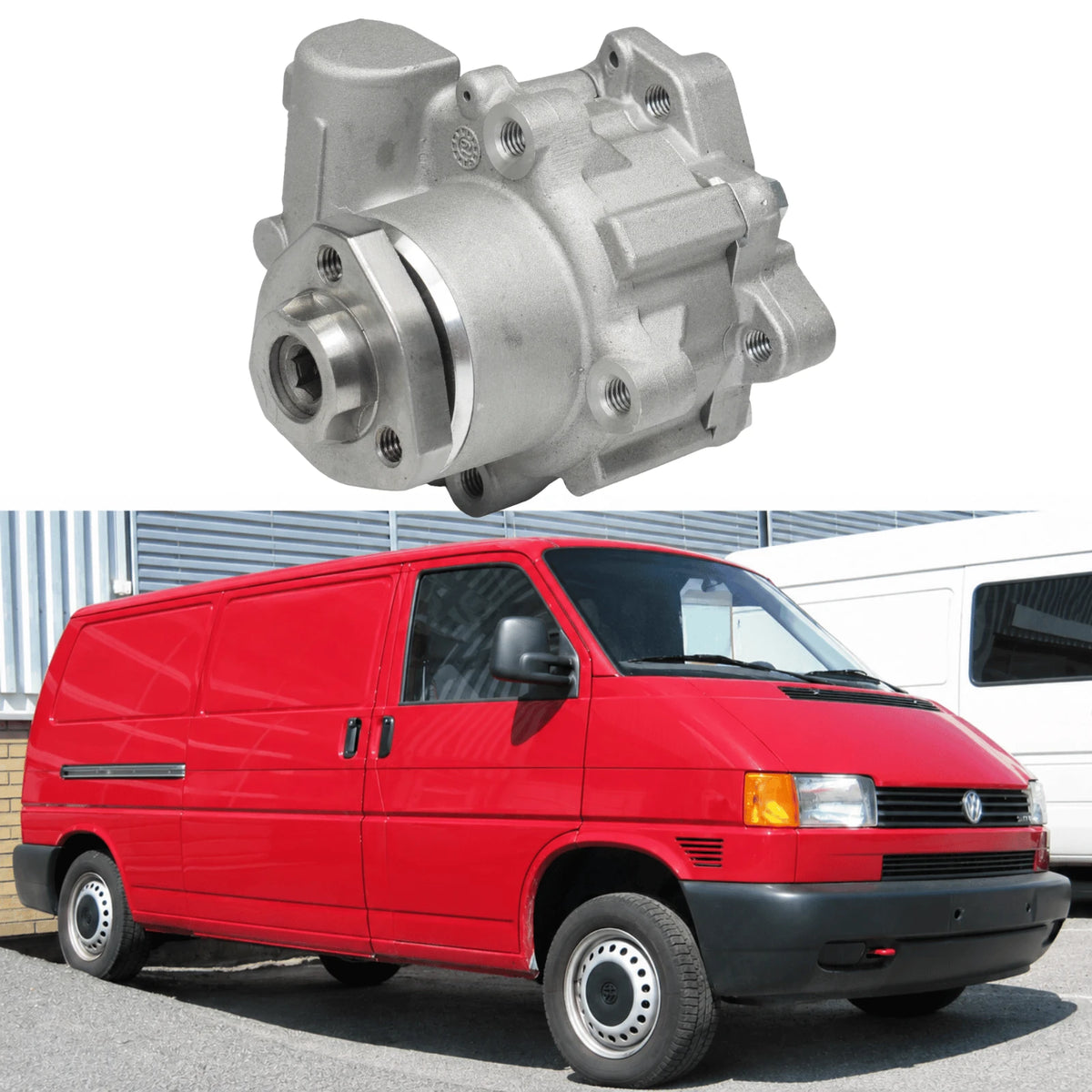 Image of power steering pump 7D0422155 / 074145157C for VW Transporter T4 2.4 diesel