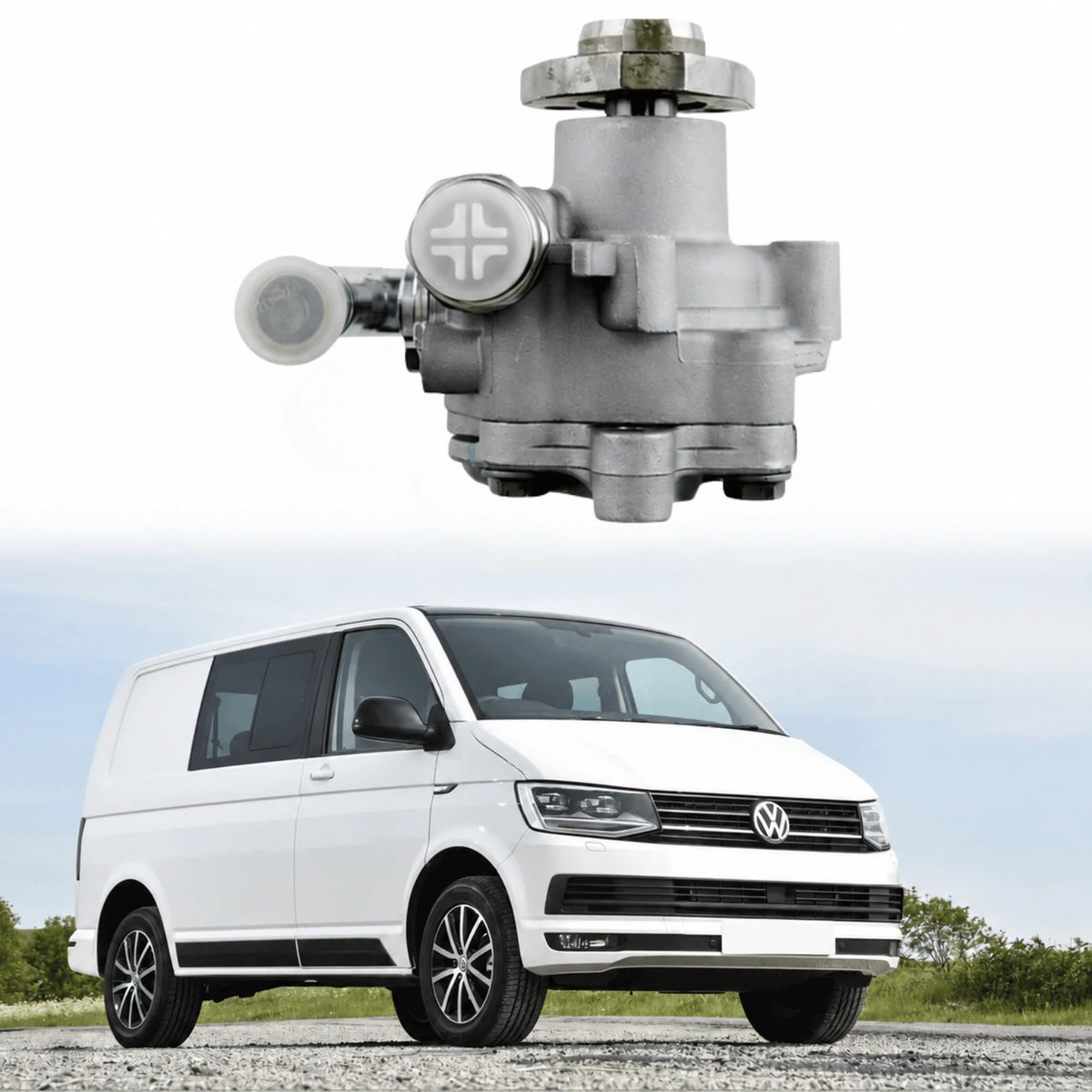 Image of power steering pump 7H0422154F for VW Caravelle and Multivan