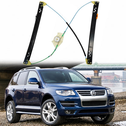 Image of Volkswagen Touareg Front Right Door Window Lifter Mechanism 7L0837462F