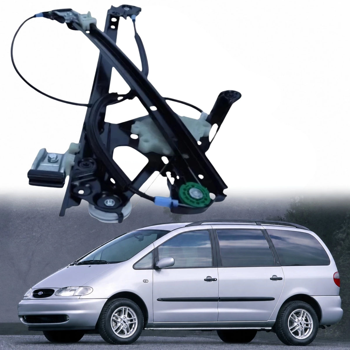 Image of Ford Galaxy 1.9 Front Left Electric Window Regulator Replacement 7M0837461