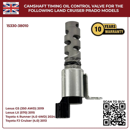 Image of Toyota Land Cruiser Prado VVT oil control valve product number 15330-38010