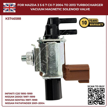 Mazda 3 5 6 7 CX-7 (2004–2013) Intake Turbocharger Vacuum Solenoid Valve – OEM Replacement