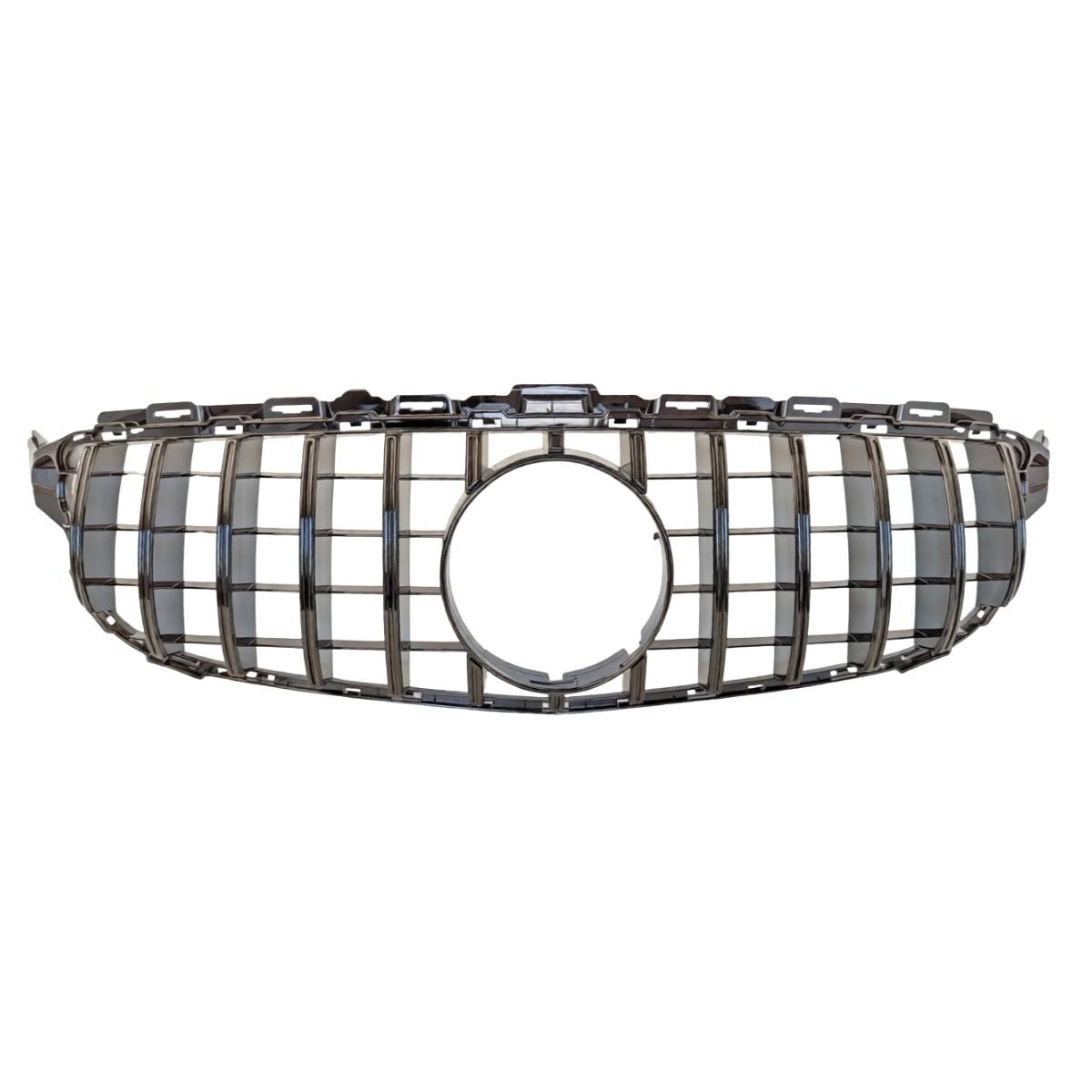 Mercedes Benz C-Class A205 C200d / C300 (2016–2018) Front Radiator Gloss Black Grille – Premium Replacement