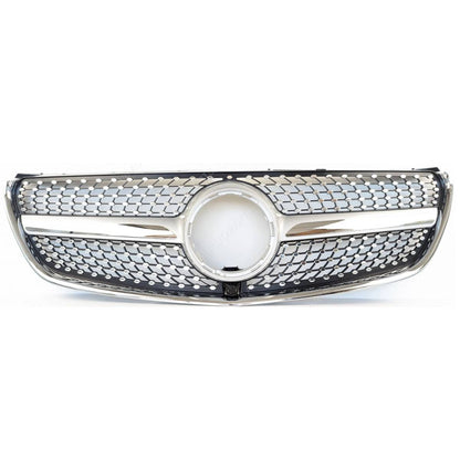 For Mercedes V-Class W447 V260 Chrome Diamond Front Radiator Grille (2015–2023)