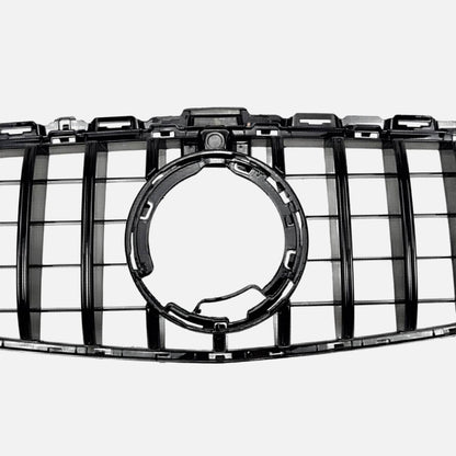GT‑Style Gloss Black Front Radiator Grille for Mercedes‑Benz C‑Class W205 (2018‑2020 | C200, C43 AMG)