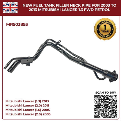 Benzintank-Einfüllstutzen für Mitsubishi Lancer VII 1.6 von 2003 bis 2013 